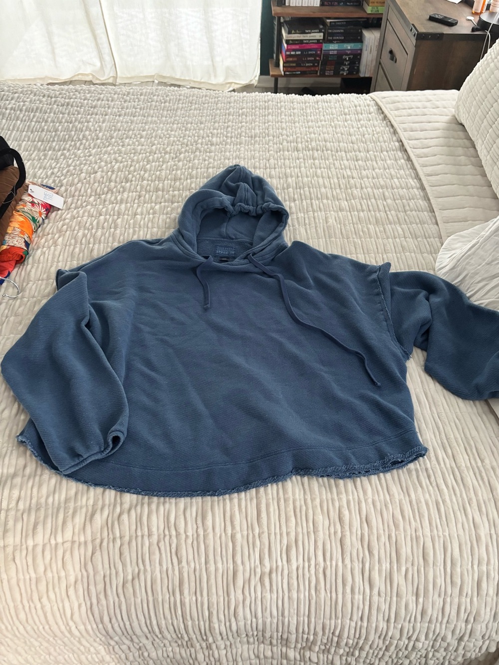 America eagle Dusty Blue Hooded Sweater